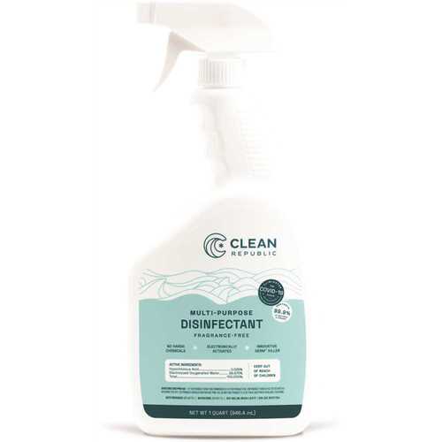 Safety Works SW32OZCR Clean Republic-Disinfect Kill 99.9% Of Viruses