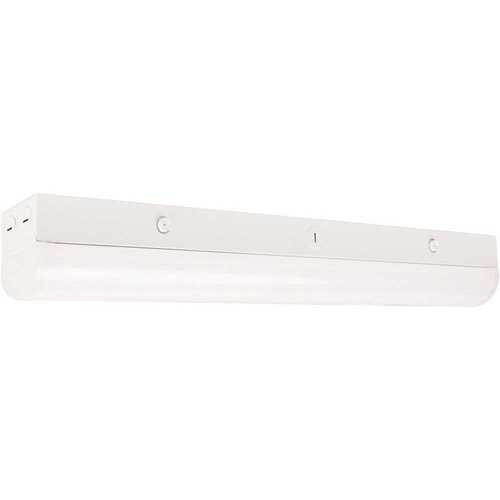 Satco 65-698 LED 2ft Linear Strip Light 20w White Finish Cct Selectable 100-277v