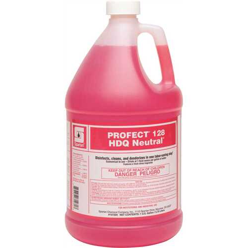 Profect 128 Hdq Neutral 1oz Neutral Disinfectant W/ Dye/frag