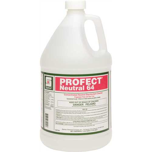 Spartan 107104 Profect Neutral 64 2oz Neutral Disinfectant No Dye/frag