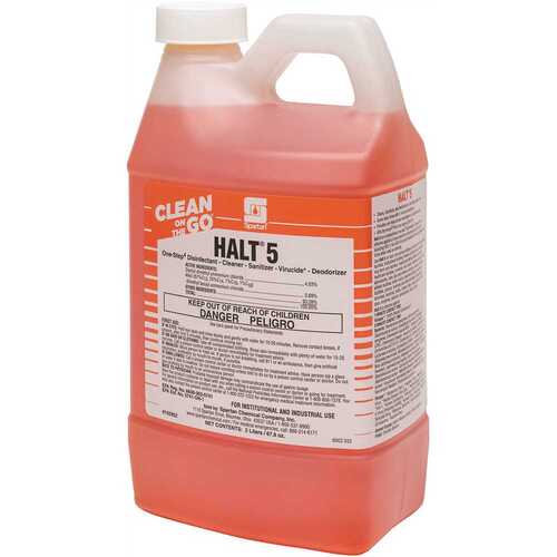 Spartan 102902 Halt 5 Concentrated One-Step Disinfectant - pack of 4