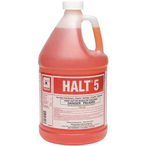 Halt 5 Concentrated One Step Disinfectant - pack of 4