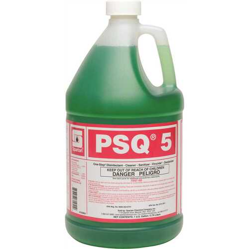 Spartan 103604 PSQ 5 Concentrated One Step Disinfectant - pack of 4