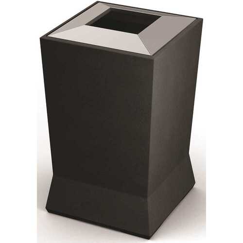 COMMERCIAL ZONE 724666 Modtec Series 39-Gallon Waste Container In Gunmetal