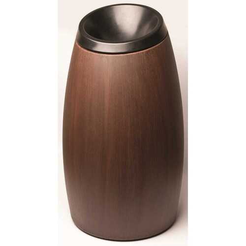 COMMERCIAL ZONE 756145 15 Gallon Seed Espresso Trash Can