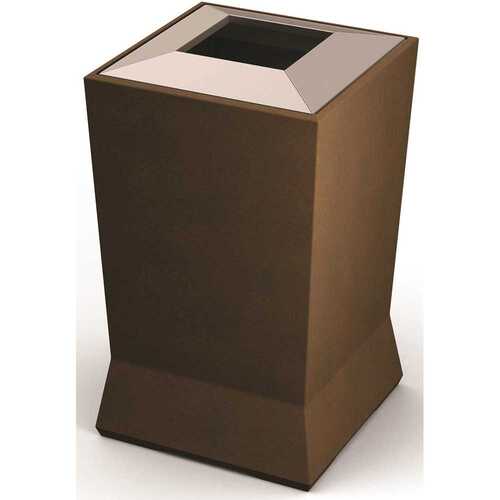 COMMERCIAL ZONE 724665 Modtec Series 39 Gallon Waste Container In Old Bronze