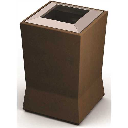 Modtec 20 Gallon Waste Container In Old Bronze