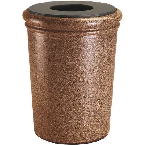 50 Gallon Stonetec Sedona Round Trash Can
