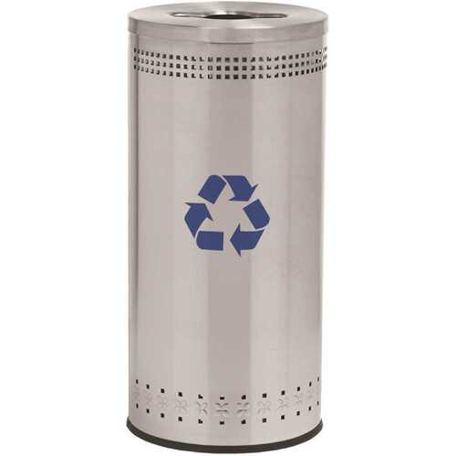 Imprinted Recycling 25-Gal Round Open-Top