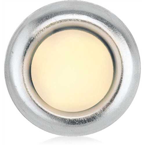 5/8" Lighted Flush Mount Door Chime Button NICKEL