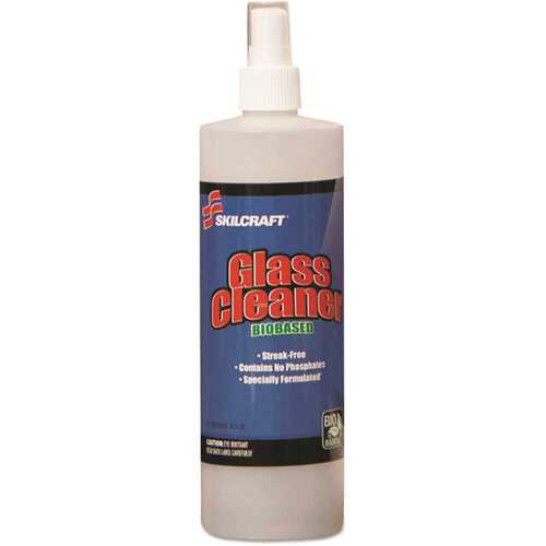 Glass Cleaner Ammonia Based 16 Oz Spray Bottle