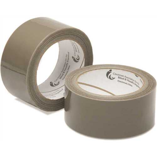 Package Sealing Tape, 3 Core, 2 X 60 Yds, Tan