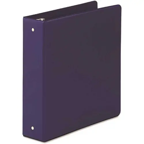 Round Ring Binder, 3 Rings, 2 Capacity, 11 X 8.5, Dark Blue