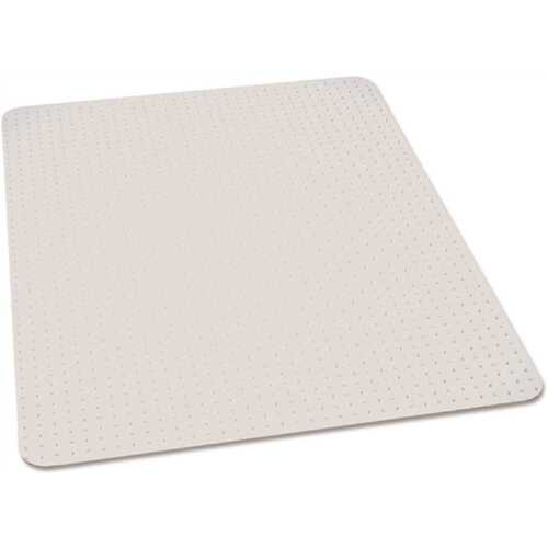 Biobased Chair Mat For High Pile Carpet, 46 X 60, No Lip, Clear