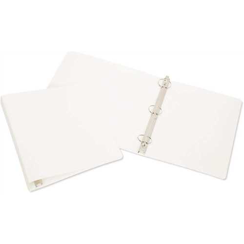 3-Ring Flexible Binder, 2 Capacity, 11 X 8.5, White