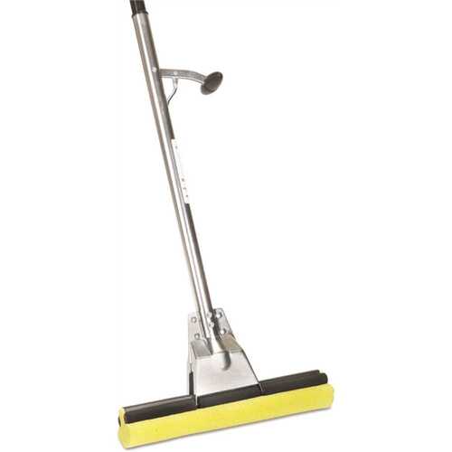 Industrial Mop 12" Wide Yellow Cellulose 52" Sliver Handle