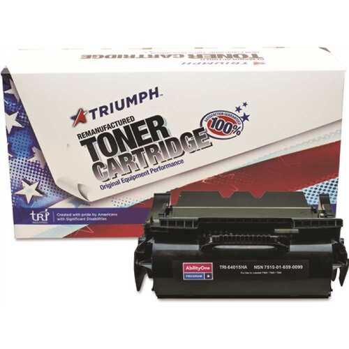 Remanufactured 64015ha T640/t642/t644 Toner, 21000 Pg-Yld, Black