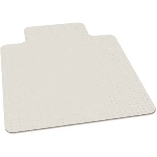 Biobased Chair Mat Low/medium Pile Carpet, 45x53, 20x12 Lip, Clear