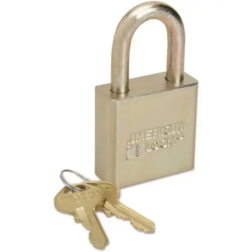 Padlock Without Chain, 1-1/8 Shackle Height, Keyed Different