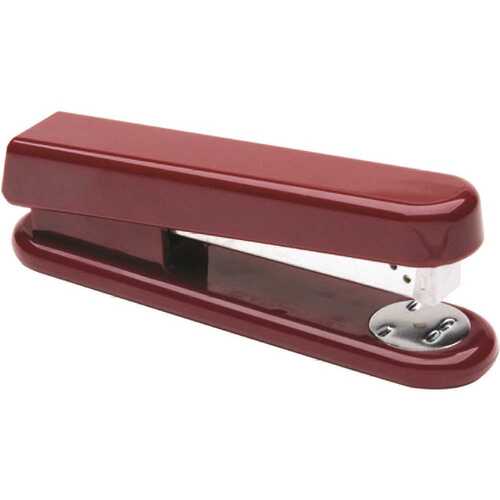 Standard/light-Duty Stapler, 20-Sheet Capacity, Burgundy