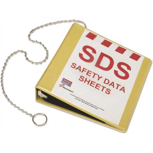 Global Harmonized System Safety Data Binder, 3, 2, 11 X 8.5, Yellow