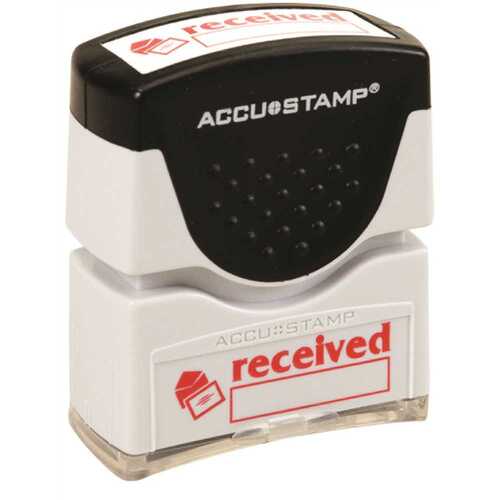 Pre-Inked Message Stamp, Received, Red