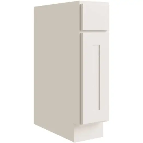 Luxor 21" Base Cabinet, 1 Pull Out, Left Hinge, Shaker White