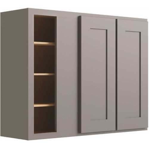 Luxor Blind Wall Cabinet, 39"w X 36"h X 12"d, Shaker Misty Grey