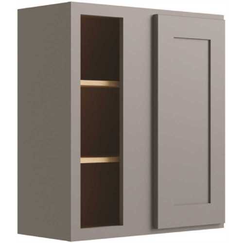 Luxor Blind Wall Cabinet, 27"w X 30"h X 12"d, Shaker Misty Grey