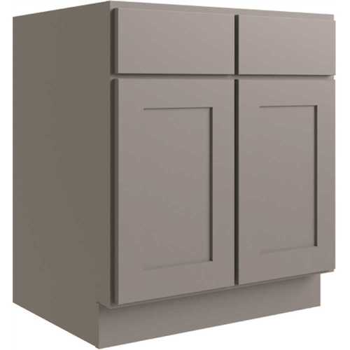 Luxor 2-Door Base Cabinet, ADA Height, 42"w, Shaker Misty Grey