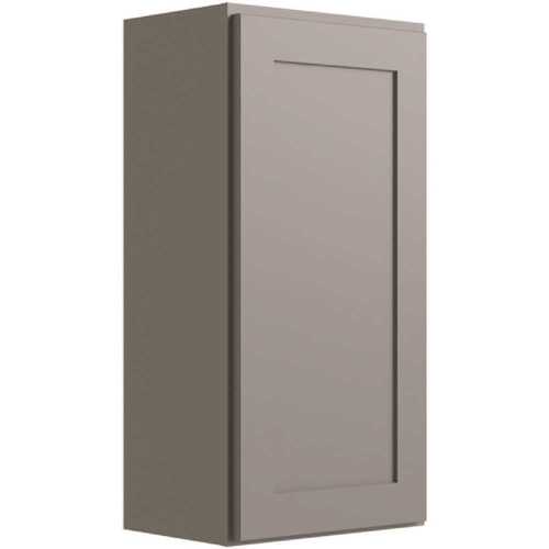 Luxor 1-Door Wall Cabinet, 21"w X 36"h X 12"d, Shaker Misty Grey