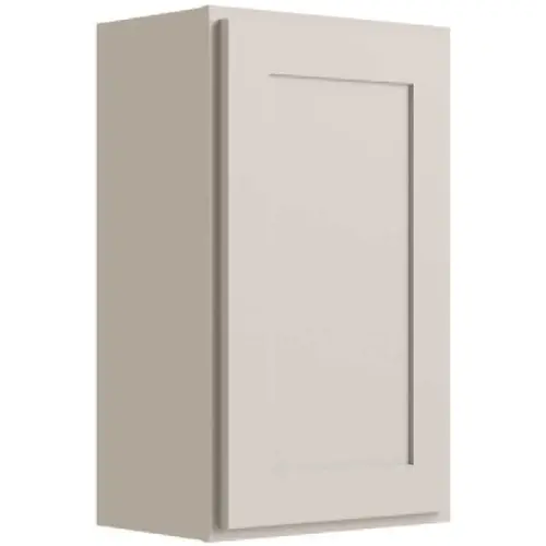 Luxor 1-Door Wall Cabinet, 9"w X 30"h X 12"d, Shaker Misty Grey