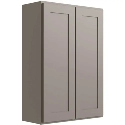 Luxor 2-Door Wall Cabinet, 36"w X 42"h X 12"d, Shaker Misty Grey