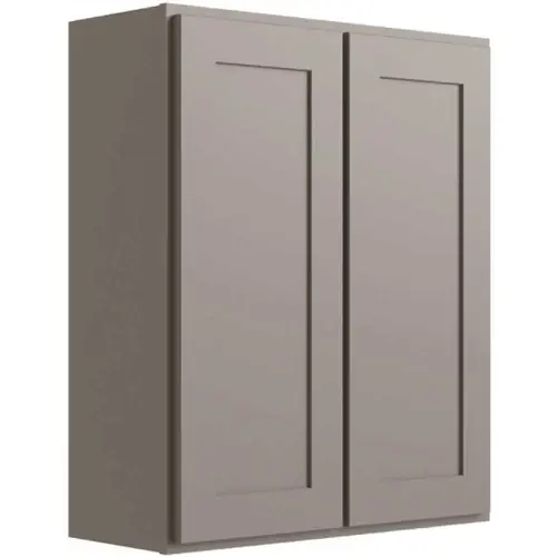 Luxor 2-Door Wall Cabinet, 24"w X 36"h X 12"d, Shaker Misty Grey