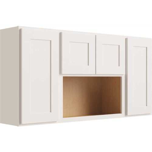 Luxor 4-Door Wall Cabinet, 60"w X 30"h X 12"d, Shaker White