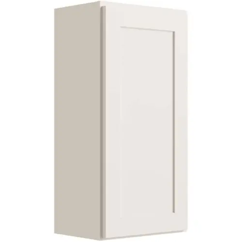 Luxor 1-Door Wall Cabinet, 15"w X 24"h X 12"d, Shaker White