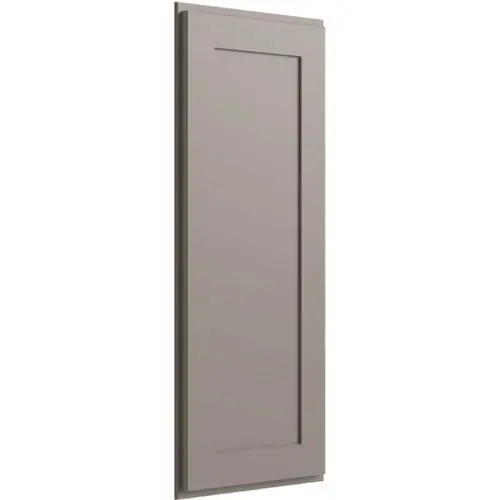 Luxor 1-Door Wall End Cabinet, 12"wx42"hx12"d, Shaker Misty Grey