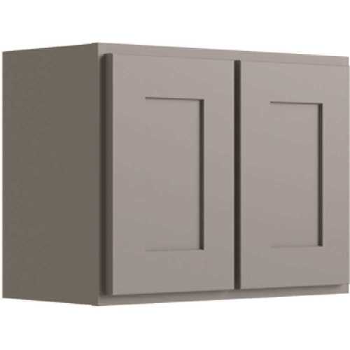 Luxor 2-Door Wall Cabinet, 24"w X 24"h X 12"d, Shaker Misty Grey