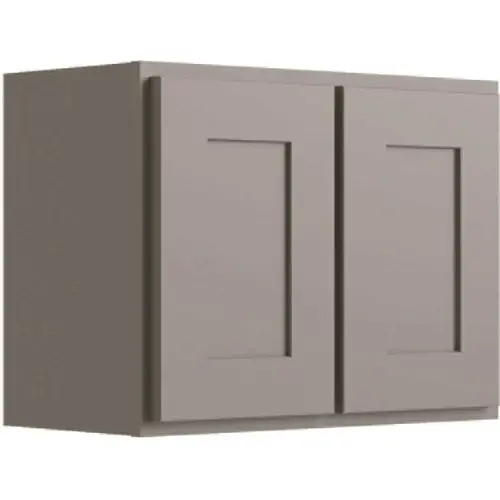 Luxor 2-Door Wall Cabinet, 27"w X 24"h X 12"d, Shaker Misty Grey