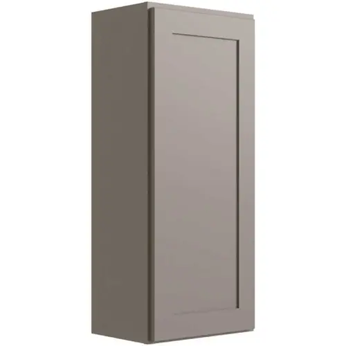 Luxor 1-Door Wall Cabinet, 18"w X 42"h X 12"d, Shaker Misty Grey