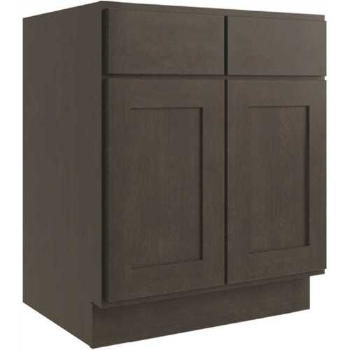 Luxor 36" Handicap Removable Sink Base Cabinet, Shaker Smoky Grey