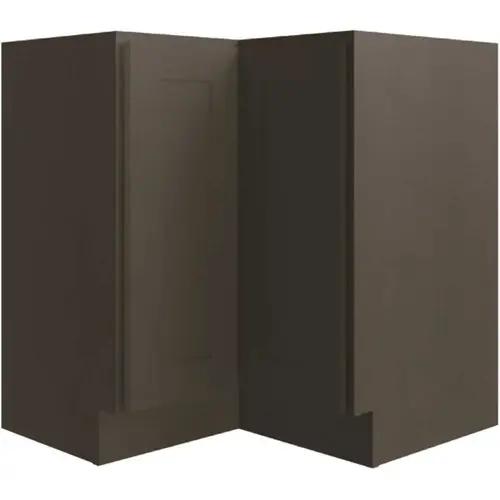 Luxor 36" Lazy Susan Corner Cabinet, Ada, Right Hinge, Smoky Grey