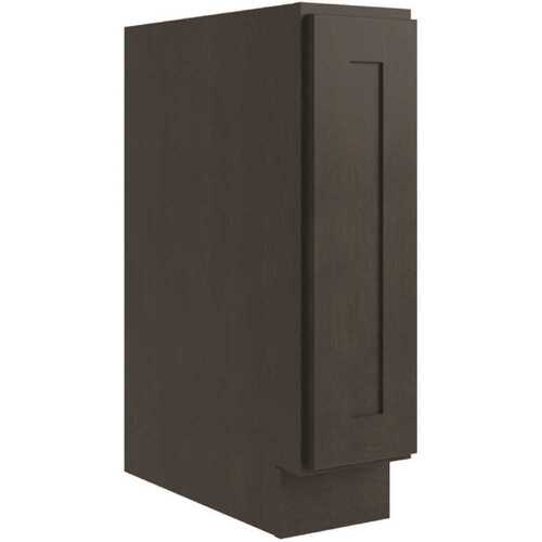 Luxor 1-Door Base Cabinet, Full Height, Right 9" Shaker Smoky Grey