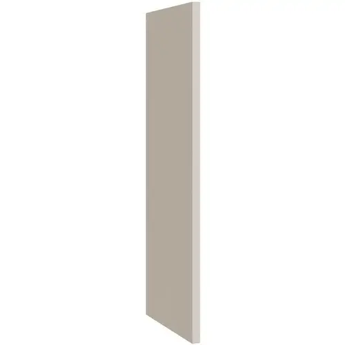 Luxor Wall End Skin, 0.25"w X 96"h X 23.25"d, Shaker Misty Grey