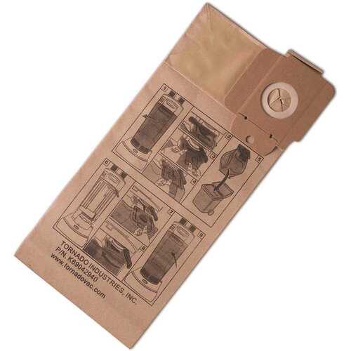 TORNADO K69042940 Paper Vacuum Bags For Cv30 Cv38