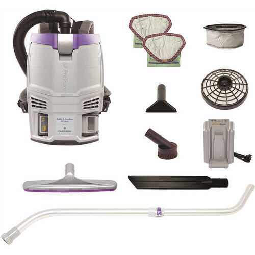 ProTeam 107774 Gofit 3 Cordless Commercial Backpack Vacuum W/xover Telescoping Wand Kit