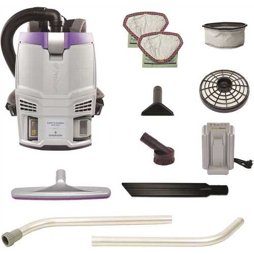 ProTeam 107775 Gofit 3 Cordless Commercial Backpack Vacuum W/xover Wand Kit