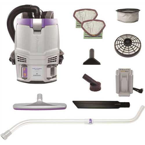 Gofit 3 Cordless Com Backpack Vacuum W/xover Telescoping Wand Kit