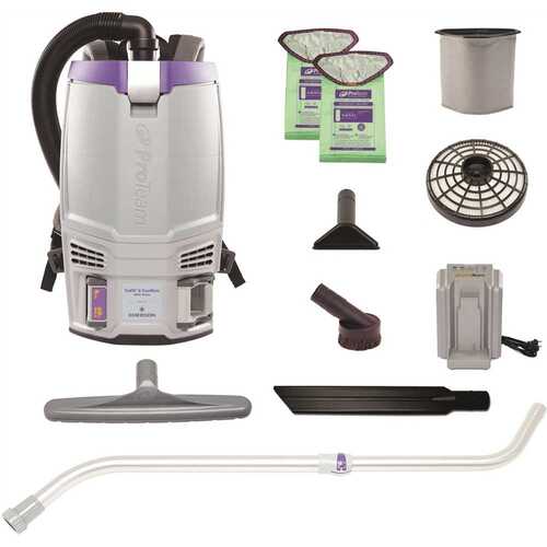 ProTeam 107795 Gofit 6 Cordless Com Backpack Vacuum-Xo Performance Telescoping Wand Kit