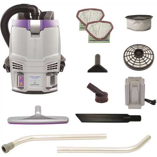 ProTeam 107779 Gofit 3 Cordless Com Backpack Vacuum W-W/xover Wand Kit